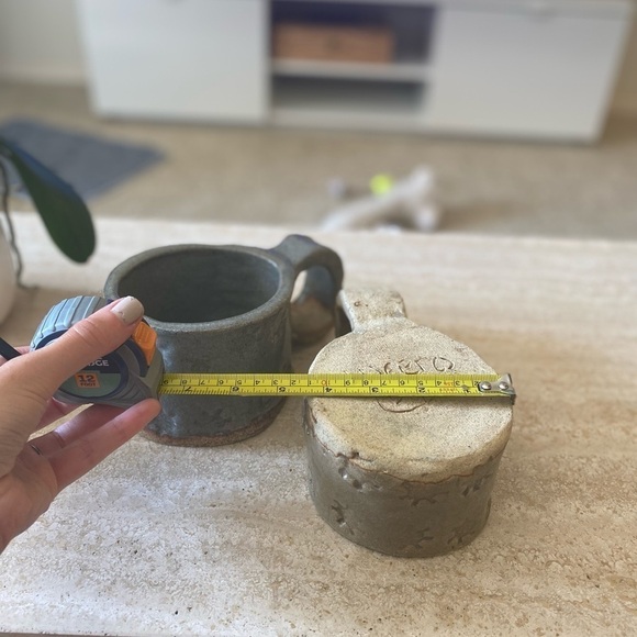 Lucero D.P. Ceramic Pottery Glazed Oversized Coffee Mugs X2 - Picture 12 of 13